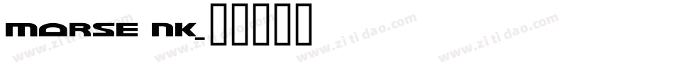 Morse NK字体转换
